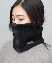 COLEMAN | フロントボタン ケーブル編み ニット ネックウォーマー(ネックウォーマー/スヌード)