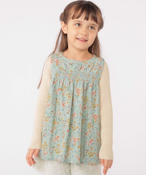 SHIPS(シップス)の「SHIPS KIDS:100~130cm / コーデュロイ リブ レイヤード トップス(その他トップス・キッズ・ミント/ベージュ系・100/110/120/130)」の15枚目の写真