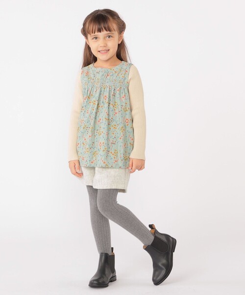 SHIPS(シップス)の「SHIPS KIDS:100~130cm / コーデュロイ リブ レイヤード トップス(その他トップス・キッズ・ミント/ベージュ系・100/110/120/130)」の16枚目の写真
