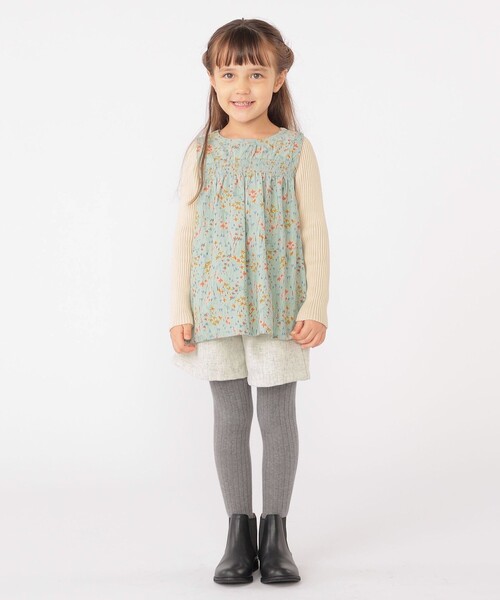 SHIPS(シップス)の「SHIPS KIDS:100~130cm / コーデュロイ リブ レイヤード トップス(その他トップス・キッズ・ミント/ベージュ系・100/110/120/130)」の18枚目の写真