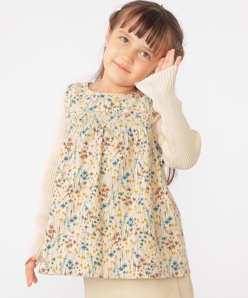 SHIPS(シップス)の「SHIPS KIDS:100~130cm / コーデュロイ リブ レイヤード トップス(その他トップス・キッズ・ミント/ベージュ系・100/110/120/130)」の22枚目の写真