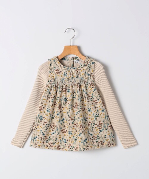 SHIPS(シップス)の「SHIPS KIDS:100~130cm / コーデュロイ リブ レイヤード トップス(その他トップス・キッズ・ミント/ベージュ系・100/110/120/130)」の5枚目の写真