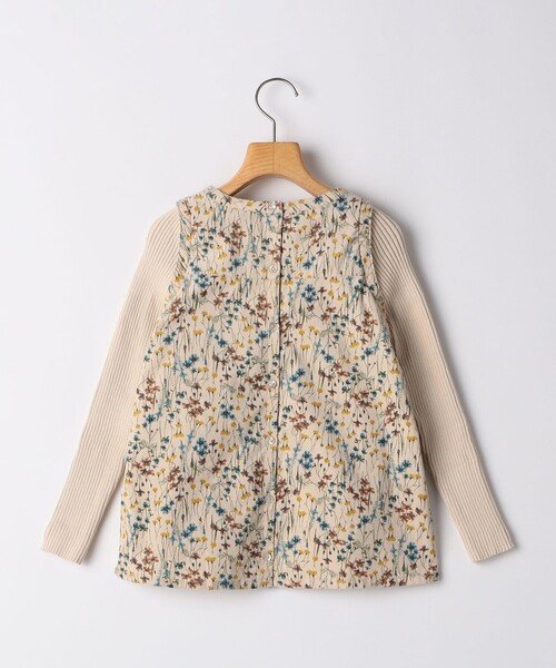 SHIPS(シップス)の「SHIPS KIDS:100~130cm / コーデュロイ リブ レイヤード トップス(その他トップス・キッズ・ミント/ベージュ系・100/110/120/130)」の7枚目の写真