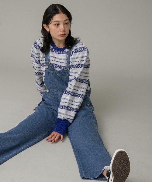 URBAN RESEARCH Sonny Label（アーバンリサーチサニーレーベル）の「デニムオーバーオール（サロペット/オーバーオール・レディース・インディゴブルー/ワンウォッシュ・FREE）」の22枚目の写真