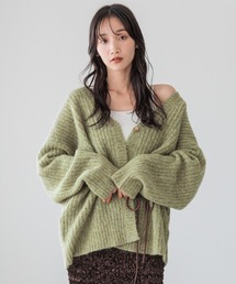 LOWRYS FARM | メランジカシュクールニットＬＳ 212344(ニット/セーター)