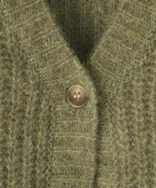 LOWRYS FARM（ローリーズファーム）の「メランジカシュクールニットＬＳ 212344（ニット/セーター・レディース・アイボリー/チャコールグレー/グリーン・FREE）」の12枚目の写真