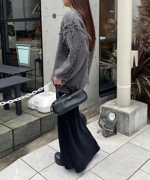 RAY CASSIN（レイカズン）の「【伸縮性あり】ベロアフレアスカート（スカート・レディース・ブラウン/ブラック/ベージュ・FREE）」の12枚目の写真