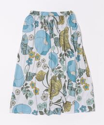 BAYBLO（ベイブロ）の「(BD)【BARNDOOR】北欧風 ボタニカル ニットライク フレアー スカート（スカート）」