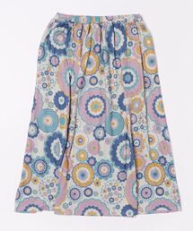 BAYBLO（ベイブロ）の「(BD)【BARNDOOR】北欧風 ボタニカル ニットライク フレアー スカート（スカート）」