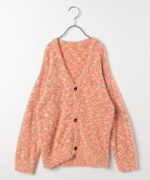 BAYFLOW（ベイフロー）の「[ふわふわ素材♪]シャギーニットカーデ(KIDS)（カーディガン/ボレロ・キッズ・オレンジ/ライトグリーン・110cm/130cm/150cm）」の20枚目の写真