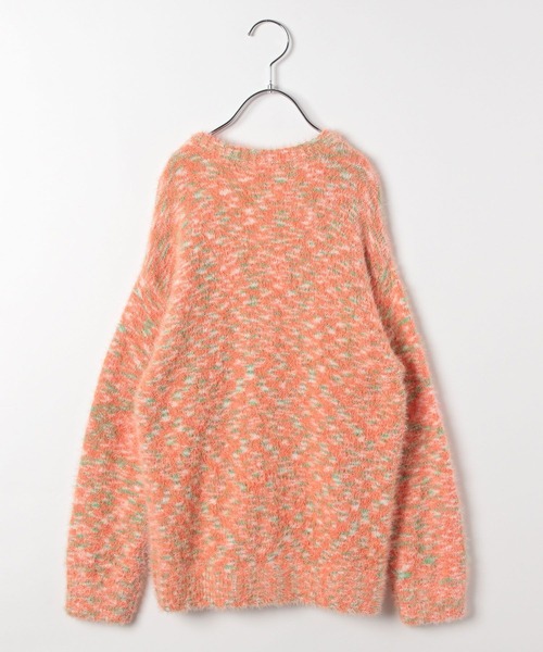 BAYFLOW（ベイフロー）の「[ふわふわ素材♪]シャギーニットカーデ(KIDS)（カーディガン/ボレロ・キッズ・オレンジ/ライトグリーン・110cm/130cm/150cm）」の21枚目の写真