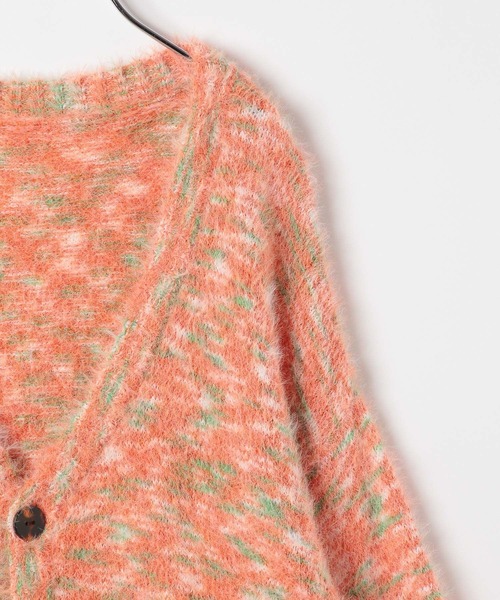 BAYFLOW（ベイフロー）の「[ふわふわ素材♪]シャギーニットカーデ(KIDS)（カーディガン/ボレロ・キッズ・オレンジ/ライトグリーン・110cm/130cm/150cm）」の11枚目の写真