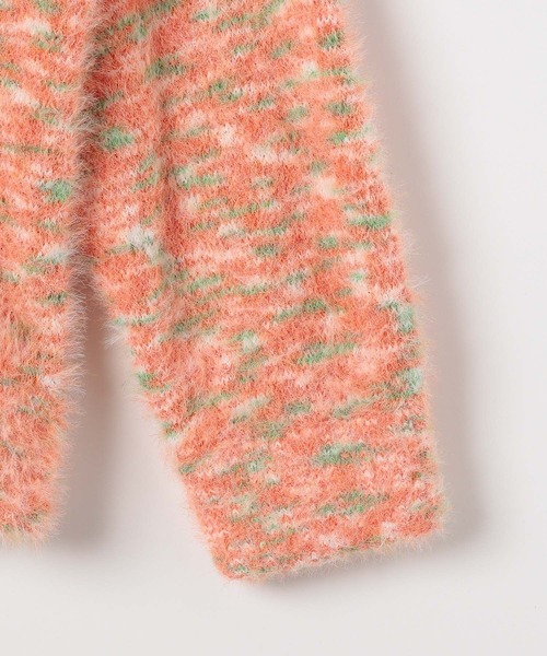 BAYFLOW（ベイフロー）の「[ふわふわ素材♪]シャギーニットカーデ(KIDS)（カーディガン/ボレロ・キッズ・オレンジ/ライトグリーン・110cm/130cm/150cm）」の12枚目の写真