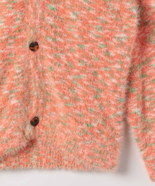 BAYFLOW（ベイフロー）の「[ふわふわ素材♪]シャギーニットカーデ(KIDS)（カーディガン/ボレロ・キッズ・オレンジ/ライトグリーン・110cm/130cm/150cm）」の13枚目の写真