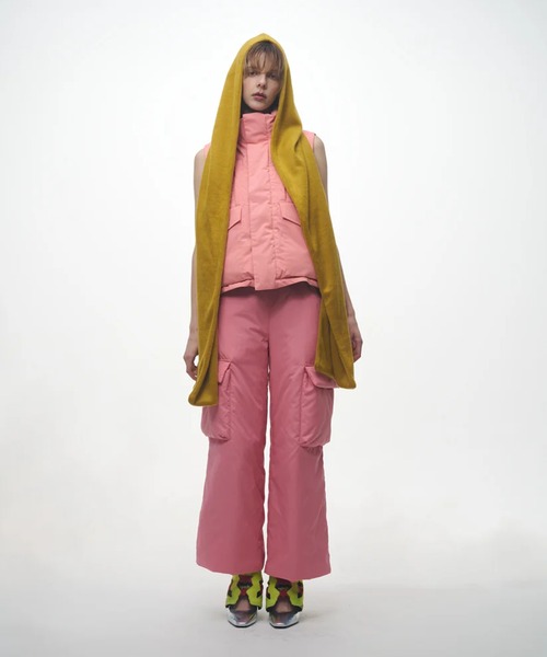 NON TOKYO（ノントーキョー）の「【NON TOKYO/ノントーキョー】REVERSIBLE DOWN VEST/リバースブルダウンベスト（ダウンベスト・レディース・ブラック/ピンク/ブルー・2/1）」の8枚目の写真