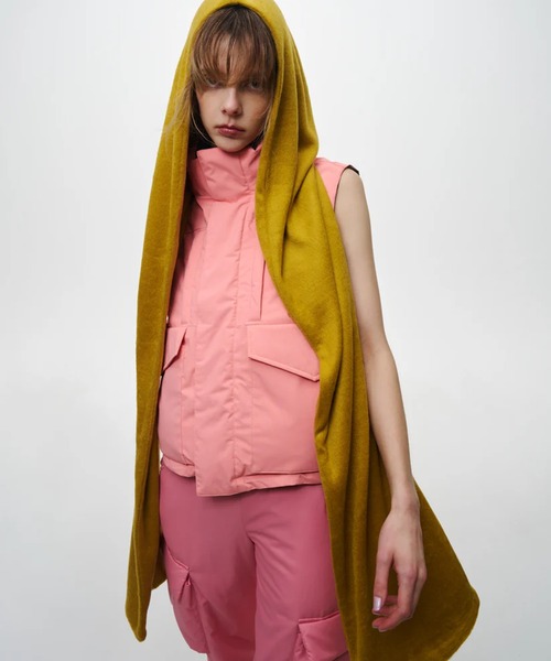 NON TOKYO（ノントーキョー）の「【NON TOKYO/ノントーキョー】REVERSIBLE DOWN VEST/リバースブルダウンベスト（ダウンベスト・レディース・ブラック/ピンク/ブルー・2/1）」の9枚目の写真