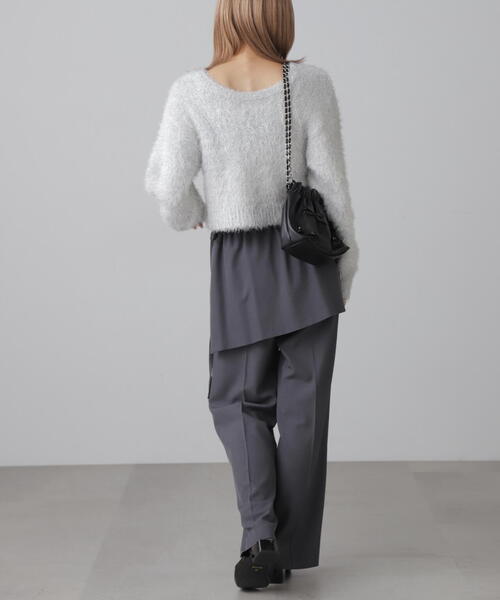 FREE'S MART(フリーズマート)の「◇ラメフェザープルオーバー(ニット/セーター・レディース・グレー/ホワイト/ピンク/ブラック・FREE)」の13枚目の写真