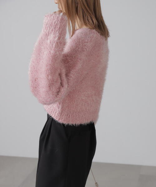 FREE'S MART(フリーズマート)の「◇ラメフェザープルオーバー(ニット/セーター・レディース・グレー/ホワイト/ピンク/ブラック・FREE)」の18枚目の写真