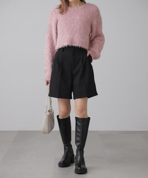 FREE'S MART(フリーズマート)の「◇ラメフェザープルオーバー(ニット/セーター・レディース・グレー/ホワイト/ピンク/ブラック・FREE)」の8枚目の写真