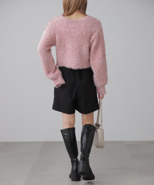 FREE'S MART(フリーズマート)の「◇ラメフェザープルオーバー(ニット/セーター・レディース・グレー/ホワイト/ピンク/ブラック・FREE)」の11枚目の写真