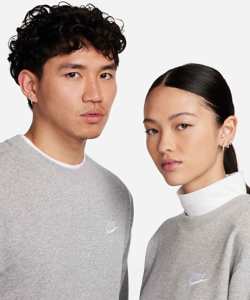 NIKE(ナイキ)の「《セットアップ対応商品》ナイキ スポーツウェア クラブ メンズ フレンチ テリー クルー / Nike Sportswear Club Men's French Terry Crew BV2667-063 Dark Grey Heather(スウェット・メンズ・霜降りグレー・L/2XL/M/S/XL)」の3枚目の写真