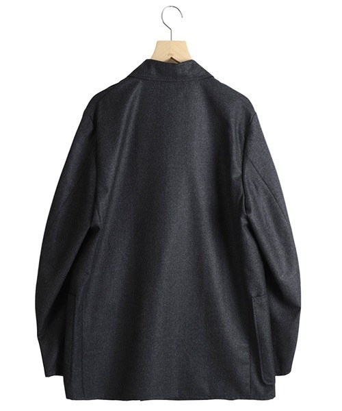 marka（マーカ）の「marka / マーカ：W.B JACKET LOOSE FIT - 2/60 WOOL FLANNEL -：M24D-06JK01C[COR]（テーラードジャケット・メンズ・ブラック/グレー系その他・2(M)/1(S)）」の15枚目の写真