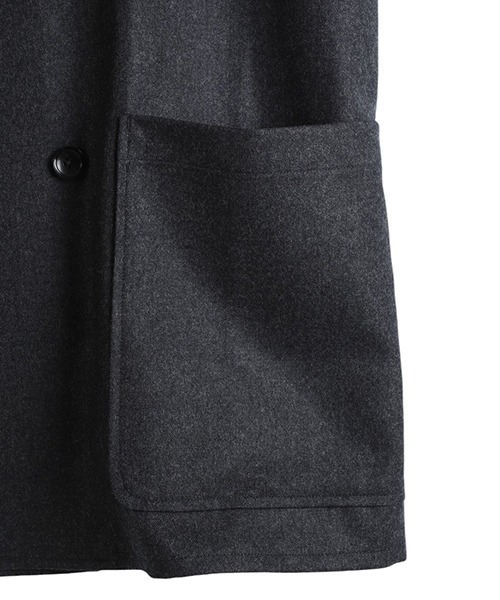 marka（マーカ）の「marka / マーカ：W.B JACKET LOOSE FIT - 2/60 WOOL FLANNEL -：M24D-06JK01C[COR]（テーラードジャケット・メンズ・ブラック/グレー系その他・2(M)/1(S)）」の18枚目の写真