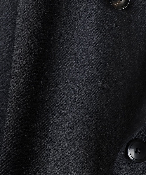 marka（マーカ）の「marka / マーカ：W.B JACKET LOOSE FIT - 2/60 WOOL FLANNEL -：M24D-06JK01C[COR]（テーラードジャケット・メンズ・ブラック/グレー系その他・2(M)/1(S)）」の19枚目の写真