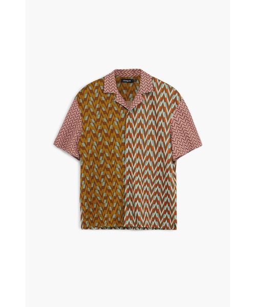 Desigual(デシグアル)の「JOSE マルチジグザグパターンシャツ(シャツ/ブラウス・メンズ・ブラウン・XXL/XL/L/M/S)」の3枚目の写真