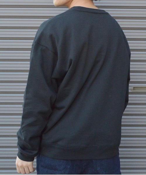 MODISH GAZE(モディシュガゼ)の「【MODISH GAZE】CAT POWER裏毛クルーネックスウェット (CP)(スウェット・メンズ・ブラック/ネイビー/オフホワイト・L/M)」の6枚目の写真