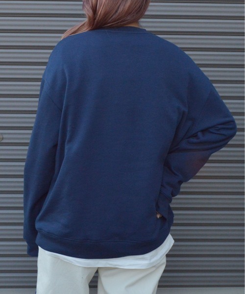 MODISH GAZE(モディシュガゼ)の「【MODISH GAZE】CAT POWER裏毛クルーネックスウェット (CP)(スウェット・メンズ・ブラック/ネイビー/オフホワイト・L/M)」の11枚目の写真