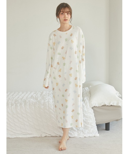 gelato pique（ジェラートピケ）の「ぬいぐるみ柄ワンピース（ルーム