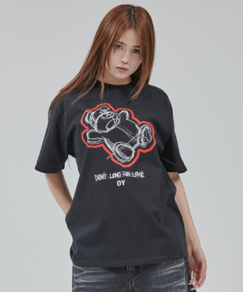 tシャツ 「OY/オーワイ」 RECLINED SKETCH ODOLLY TEE/リクライインドスケッチオードリーティーシャツ レディース メンズ OY/オーワイ』 RECLINED SKETCH ODOLLY TEE/リクライインド