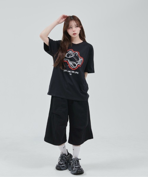 tシャツ 「OY/オーワイ」 RECLINED SKETCH ODOLLY TEE/リクライインドスケッチオードリーティーシャツ レディース メンズ OY/オーワイ』 RECLINED SKETCH ODOLLY TEE/リクライインド