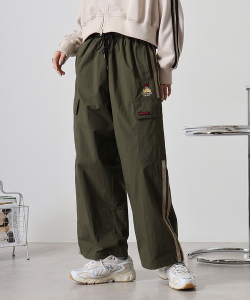 【セール】RED CAP GIRL RCGナイロンフロント刺繍裏付きカーゴパンツ（カーゴパンツ）｜Red Cap Girl（レッドキャプガール）