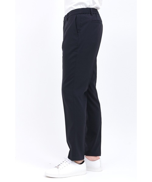 HIGH STREET(ハイストリート)の「HIGH STREET∴リフラクスエコストレッチイージーパンツ(スラックス・メンズ・グレー系その他2/ネイビー・L/M/LL)」の14枚目の写真