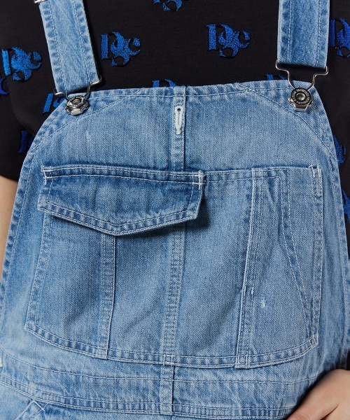 DOUBLE STANDARD CLOTHING Wデニムサロペット セール】デニムオーバーオール（サロペット/オーバーオール
