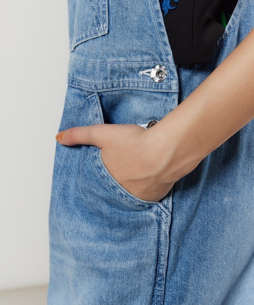 DOUBLE STANDARD CLOTHING Wデニムサロペット セール】デニムオーバーオール（サロペット/オーバーオール