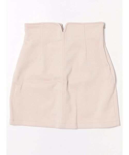 EMODA（エモダ）の「カーブウエストミニスカート（スカート・レディース・その他/ブラック/アイボリー・SMALL/MEDIUM）」の4枚目の写真