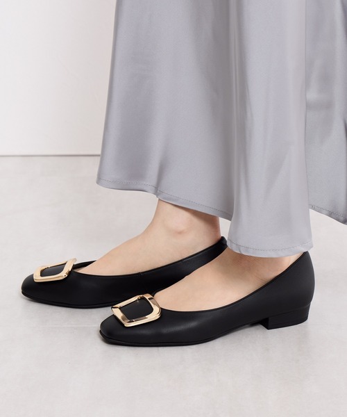 HIMIKO(ヒミコ)の「【Made in Japan】【HIMIKO】スクエアバックルローヒールパンプス/651110(パンプス・レディース・ベージュ/ブラック/ブルー/ダークグレー/ベージュ系その他/シルバー・21.5cm/22.0cm/24.0cm/25.5cm/22.5cm/23.5cm/24.5cm/25.0cm/26.0cm/26.5cm/23.0cm)」の18枚目の写真