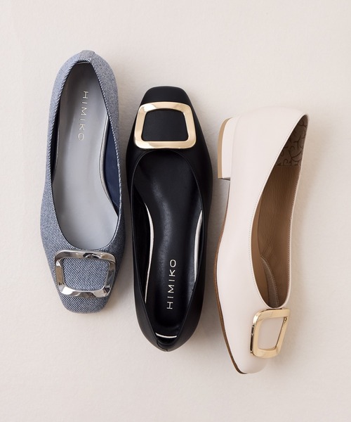 HIMIKO(ヒミコ)の「【Made in Japan】【HIMIKO】スクエアバックルローヒールパンプス/651110(パンプス・レディース・ベージュ/ブラック/ブルー/ダークグレー/ベージュ系その他/シルバー・21.5cm/22.0cm/24.0cm/25.5cm/22.5cm/23.5cm/24.5cm/25.0cm/26.0cm/26.5cm/23.0cm)」の21枚目の写真