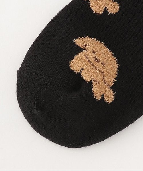 LOVETOXIC（ラブトキシック）の「ワンチャン柄クルーソックス（ソックス/靴下・キッズ・ブラック/サックスブルー/オフホワイト・F）」の5枚目の写真