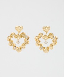 HEART HOOP P/EARRING ハート フープ ピアス