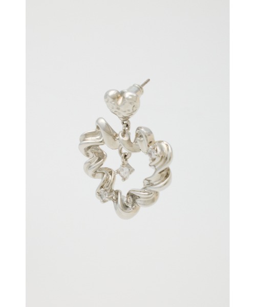 SLY（スライ）の「HEART HOOP P/EARRING ハート フープ ピアス（ピアス（両耳用）・レディース・ゴールド/シルバー・FREE）」の3枚目の写真