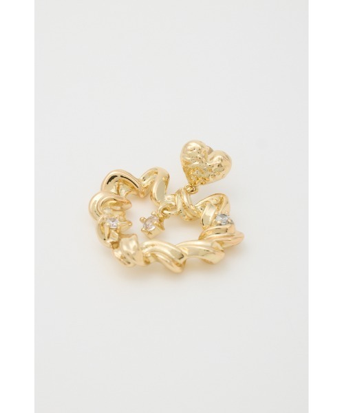 SLY（スライ）の「HEART HOOP P/EARRING ハート フープ ピアス（ピアス（両耳用）・レディース・ゴールド/シルバー・FREE）」の10枚目の写真