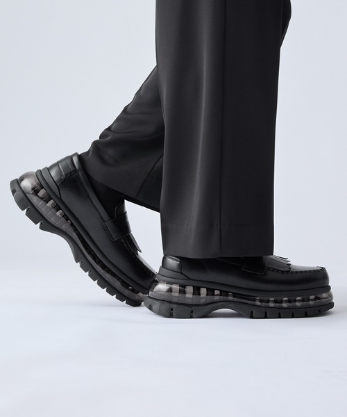 Lサイズ【クレイル】エアークッションハイソールローファー CLEL】Air Cushion High Sole Loafer / エアークッション ハイ