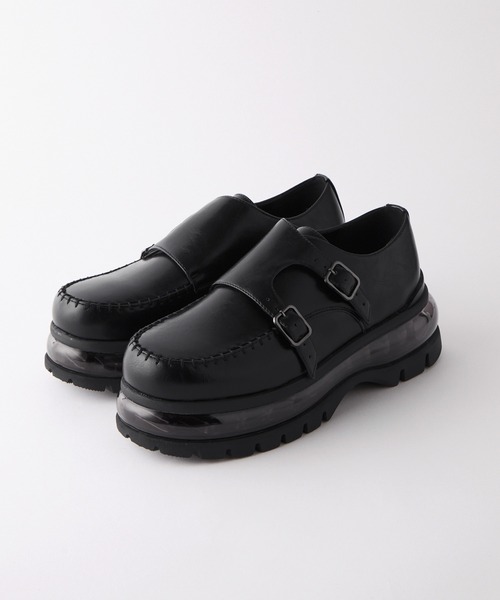 CLEL】Air Cushion High Sole Loafers/Derby Shoes / エアークッション