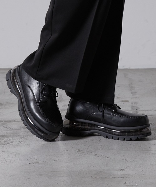 セール】【CLEL】Air Cushion High Sole Loafers/Derby Shoes / エアー