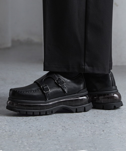 CLEL エアークッション　ハイソール　ローファー　厚底　Sサイズ CLEL】Air Cushion High Sole Loafers/Derby Shoes / エアークッション