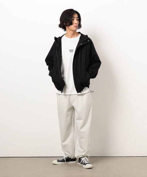 Purple&Yellow（パープルアンドイエロー）の「裏毛タックパンツ（その他パンツ・メンズ・オートミール/チャコール・X-SMALL/SMALL/MEDIUM/LARGE）」の3枚目の写真